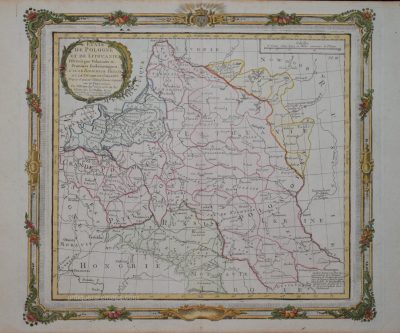A MAP OF POLAND AND LITHUANIA BY BRION, PUBLISHED PARIS 1766 (BUT 1780).